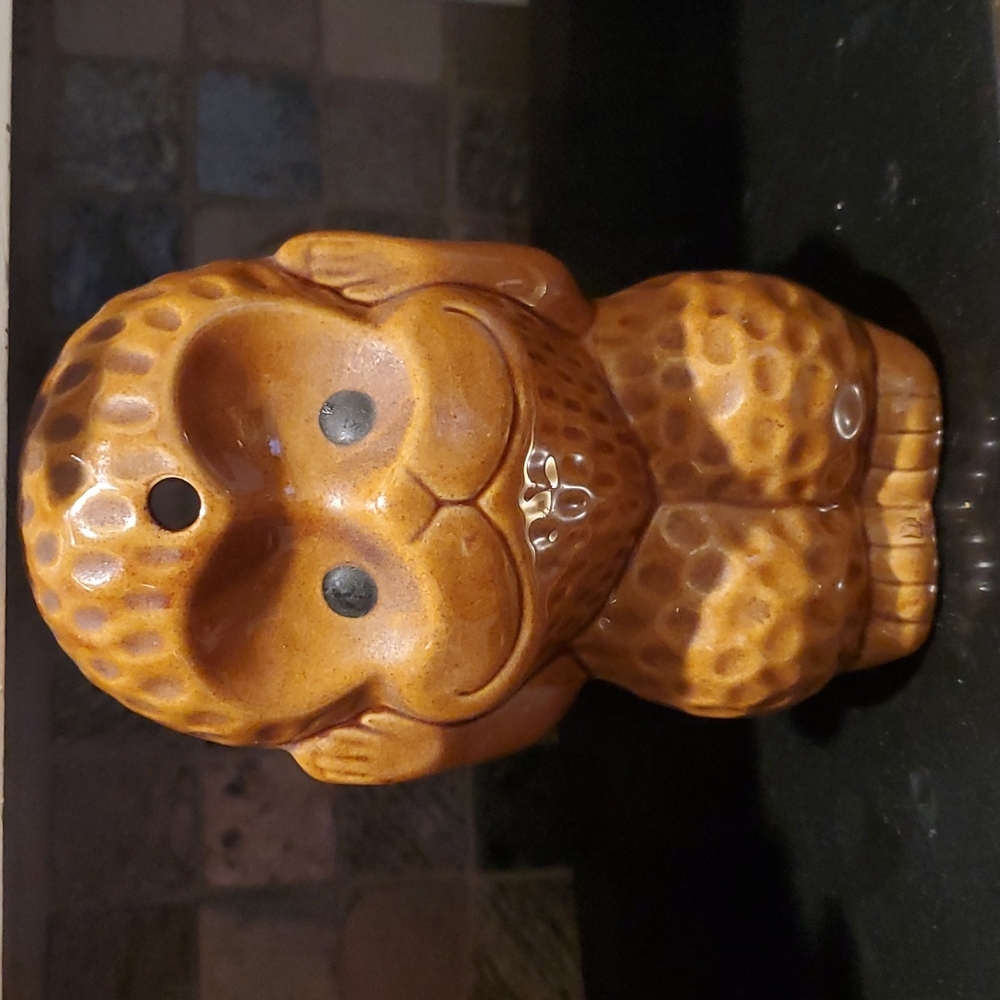 Hear No Evil Monkey Tiki Drinking Mug